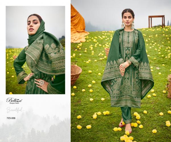 Belliza Kudrat Pashmina Designer Exclusive Dress Material